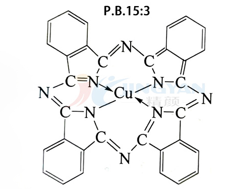 顏料藍15:3分子結(jié)構(gòu)圖