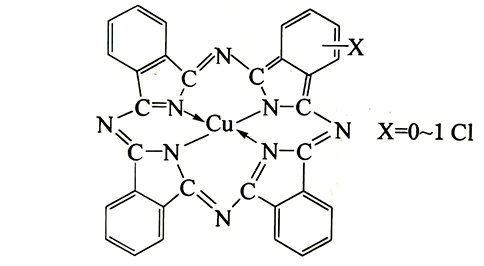 顏料藍(lán)15:2分子結(jié)構(gòu)圖